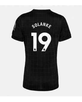 Tottenham Hotspur Dominic Solanke #19 Maglia Gara Trasferta Repliche 2025-26 Donna Maniche Corte Tottenham Hotspur Dominic Solanke #19 Maglia Gara Trasferta Repliche 2025-26 Donna Maniche Corte